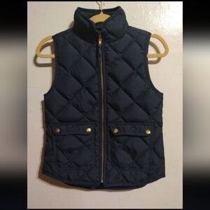 Fhishermen women's quilted puffer J Crew Down Preppy Vest size XS. Nwot
